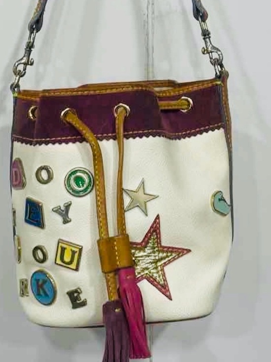 Dooney & Bourke Handbags - Dooney & Bourke Y2K Lindsay Lohan “IT” White Charm Bag No. 6